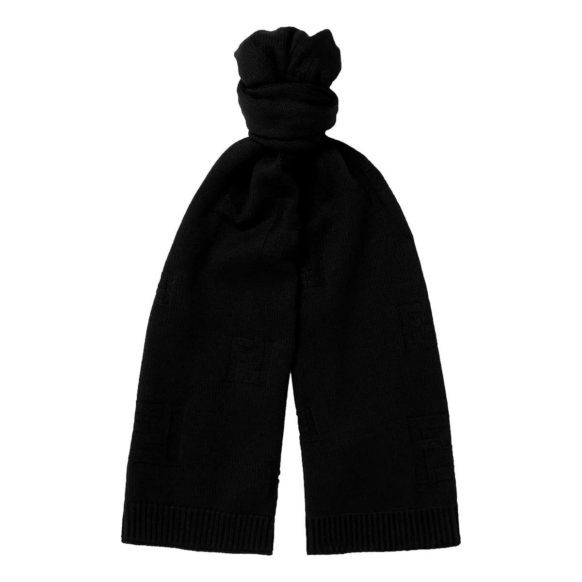 Fendi FF Karl Nero Jacquard Wool Scarf - Scarves and Shawls - Clayton's Online Store