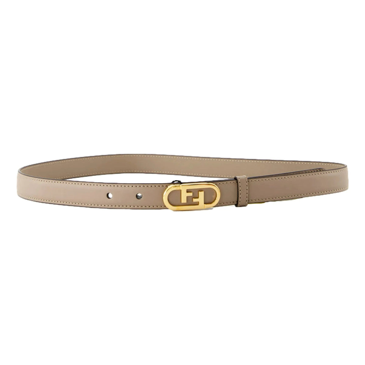 Fendi Women's Grey Tortora Skinny O'Lock Belt Size 85 - Belts - Clayton's Online Store