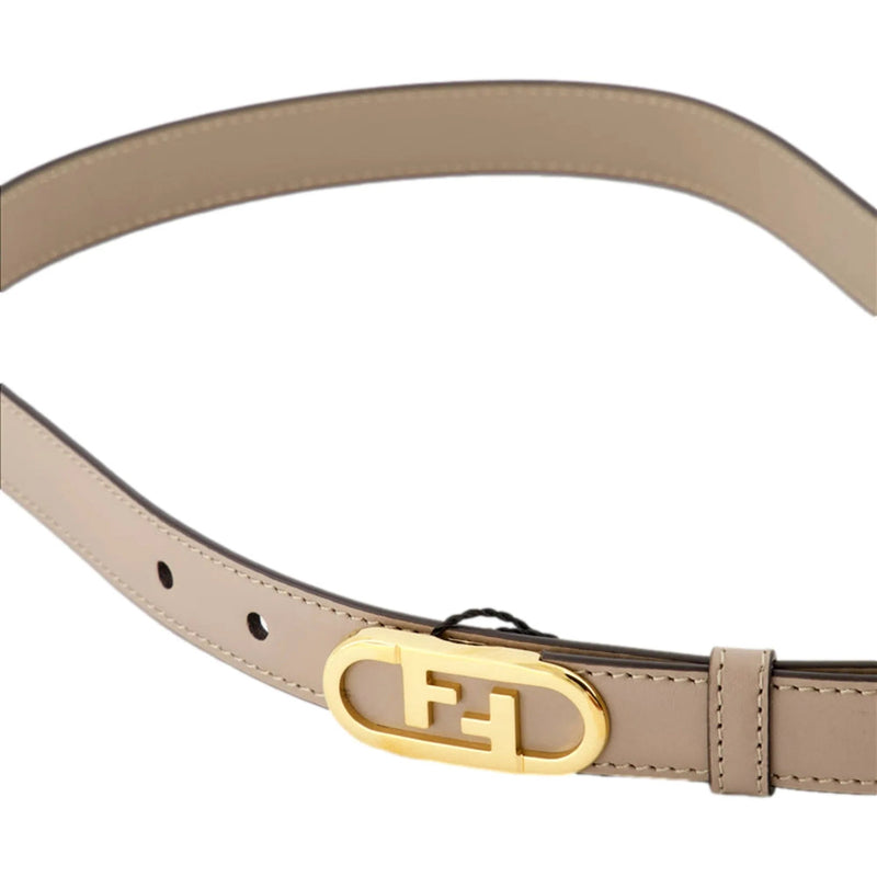 Fendi Women's Grey Tortora Skinny O'Lock Belt Size 90 - Belts - Clayton's Online Store