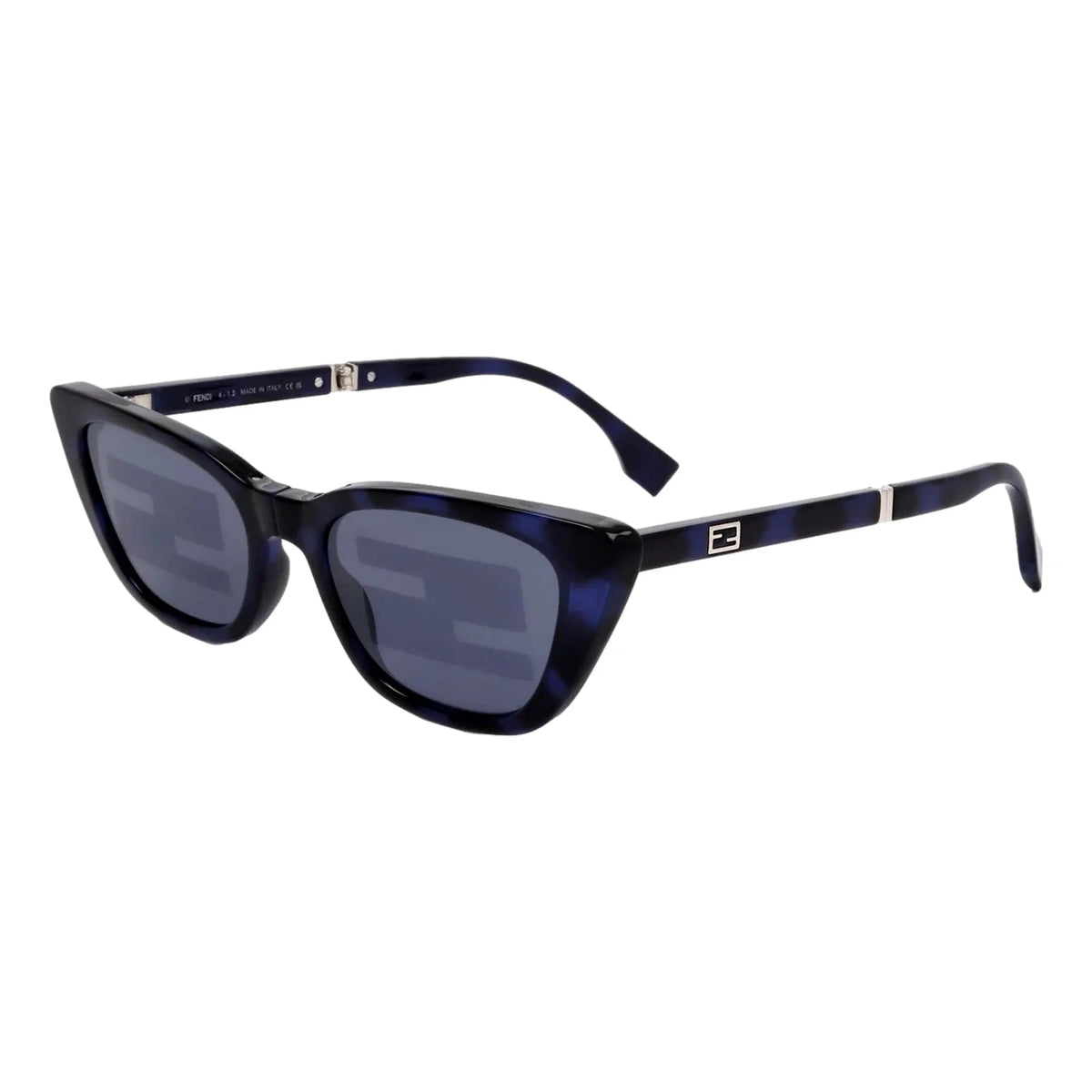 Fendi Women's Injected Touch of FF Blue Havana Sunglasses - Sunglasses - Clayton's Online Store