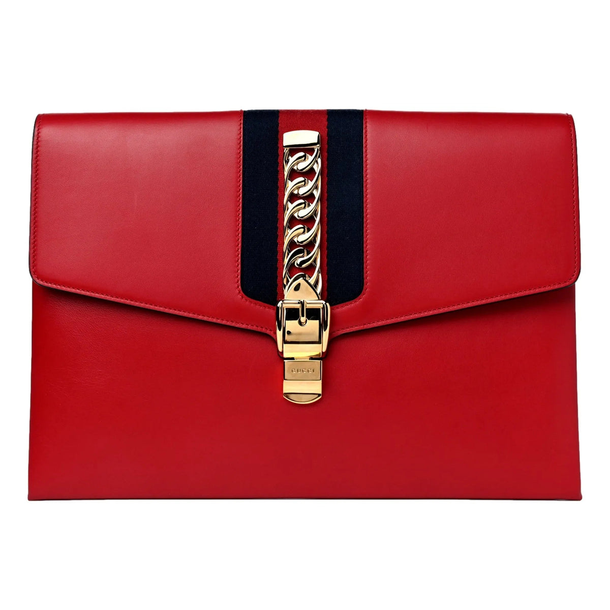 Gucci Maxi Sylvie Red Clutch - Handbags - Clayton's Online Store