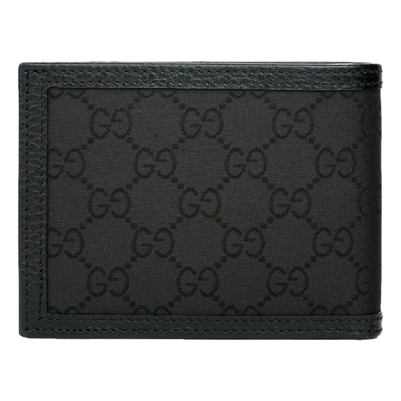 Gucci Men's Black Nylon GG Web Tab Trifold Passcase ID Wallet 217044 - Wallets - Clayton's Online Store