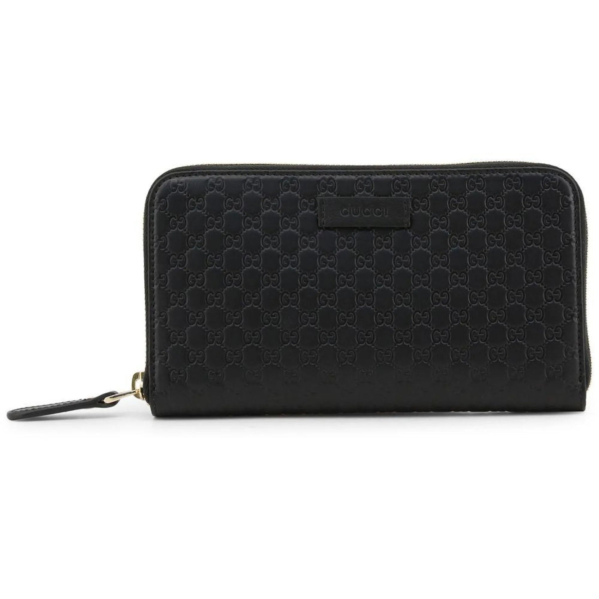 Gucci Microguccissima GG Black Leather Zip Around Continental Wallet - Wallets - Clayton's Online Store