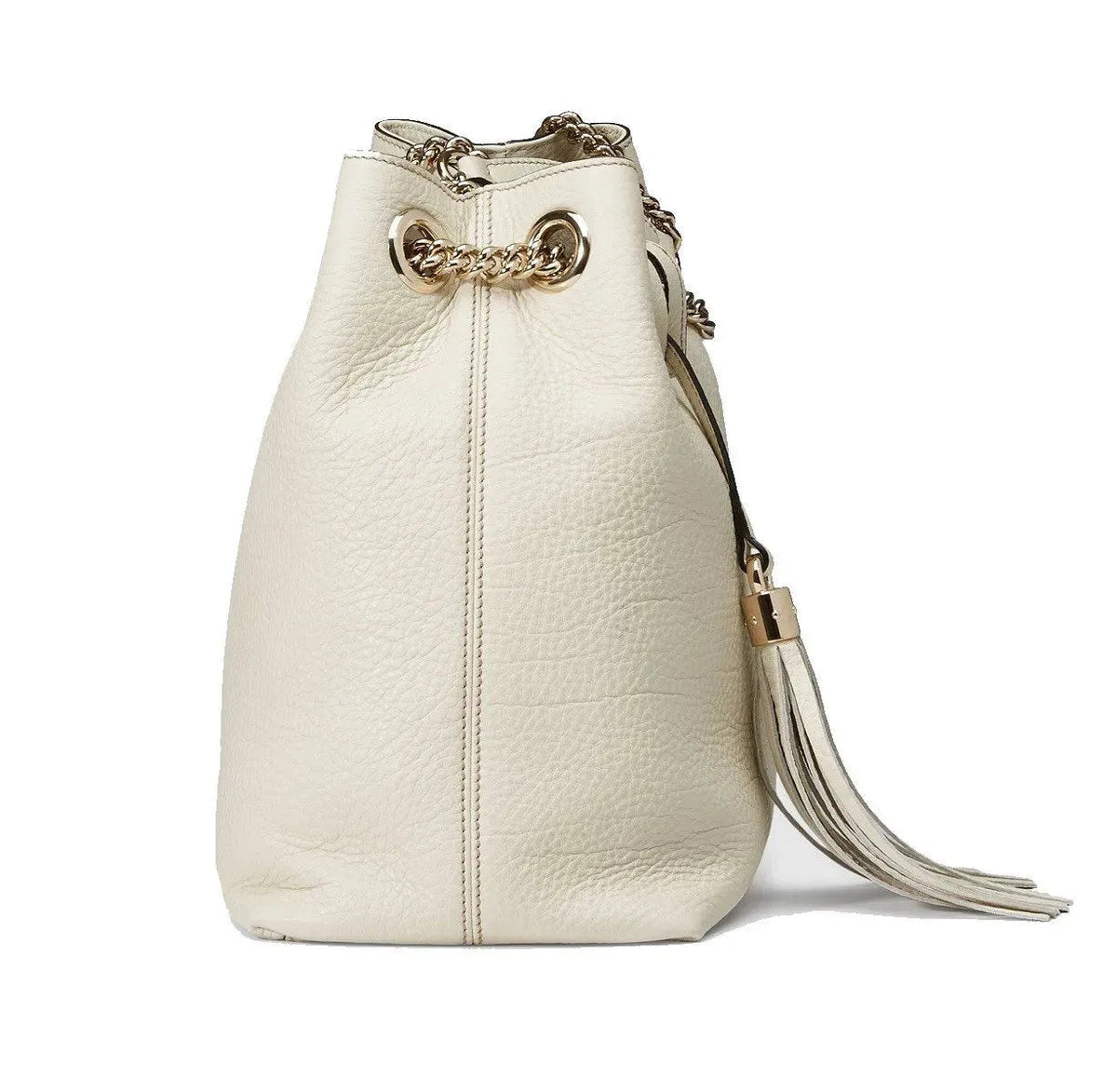 Gucci Soho GG Ivory Leather Chain Shoulder Tote Bag - Handbags - Clayton's Online Store