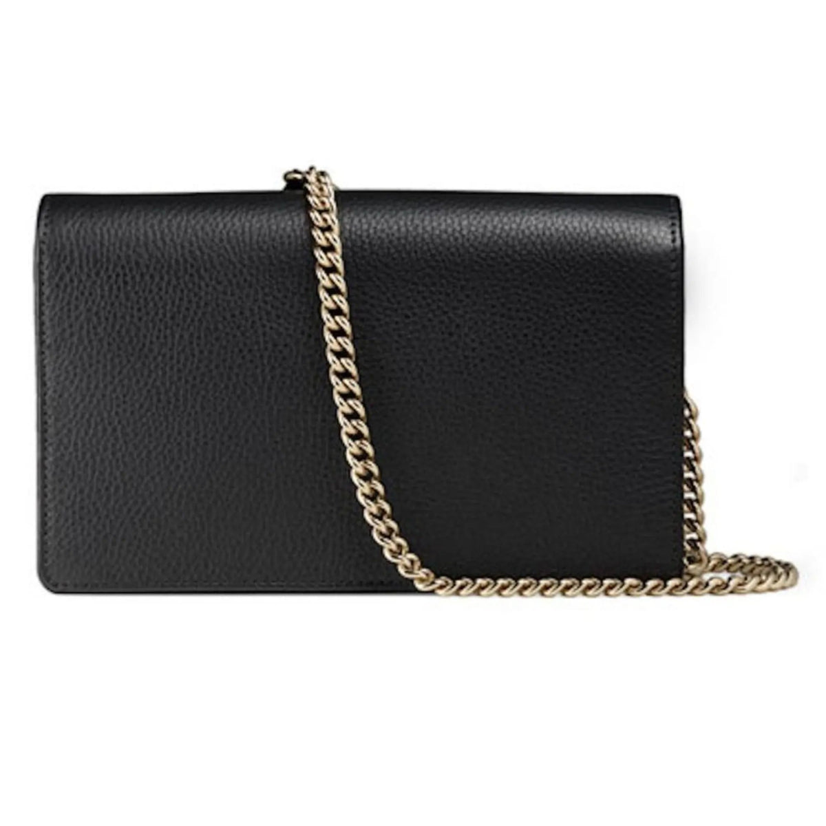 Gucci Soho Wallet on Chain Black Leather Cross Body Clutch Bag - Handbags - Clayton's Online Store