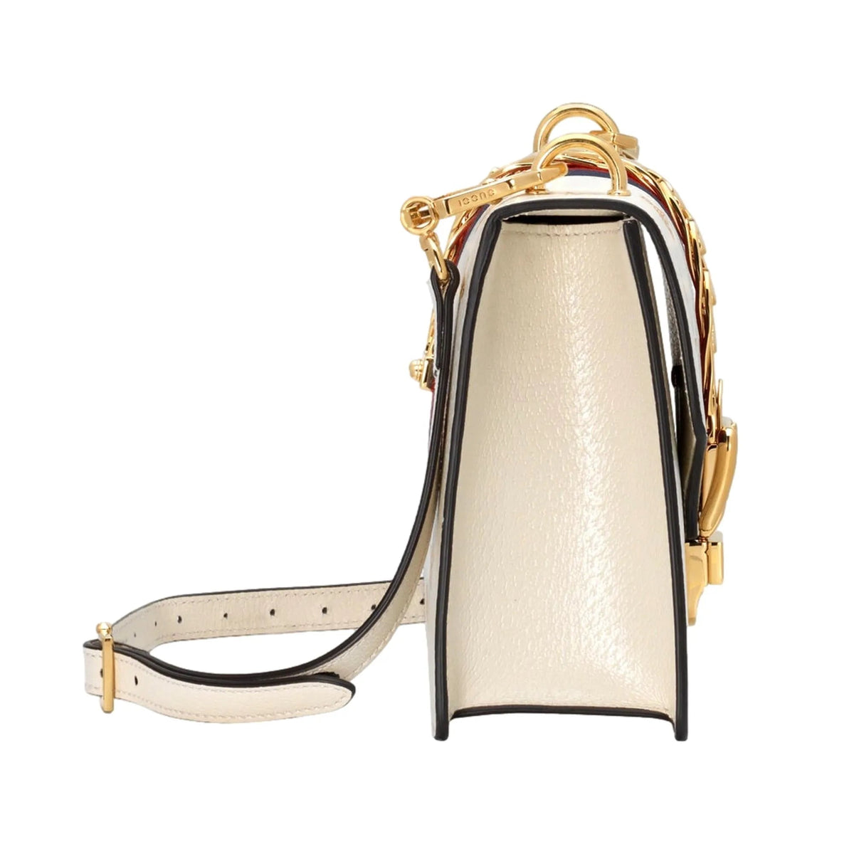 Gucci Sylvie Bee Star Ivory Leather Shoulder Bag - Handbags - Clayton's Online Store