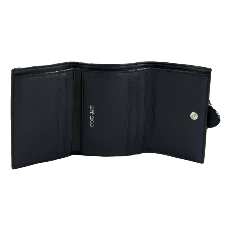 Jimmy Choo Cheri Dark Blue Leather Trifold Walllet - Wallets - Clayton's Online Store