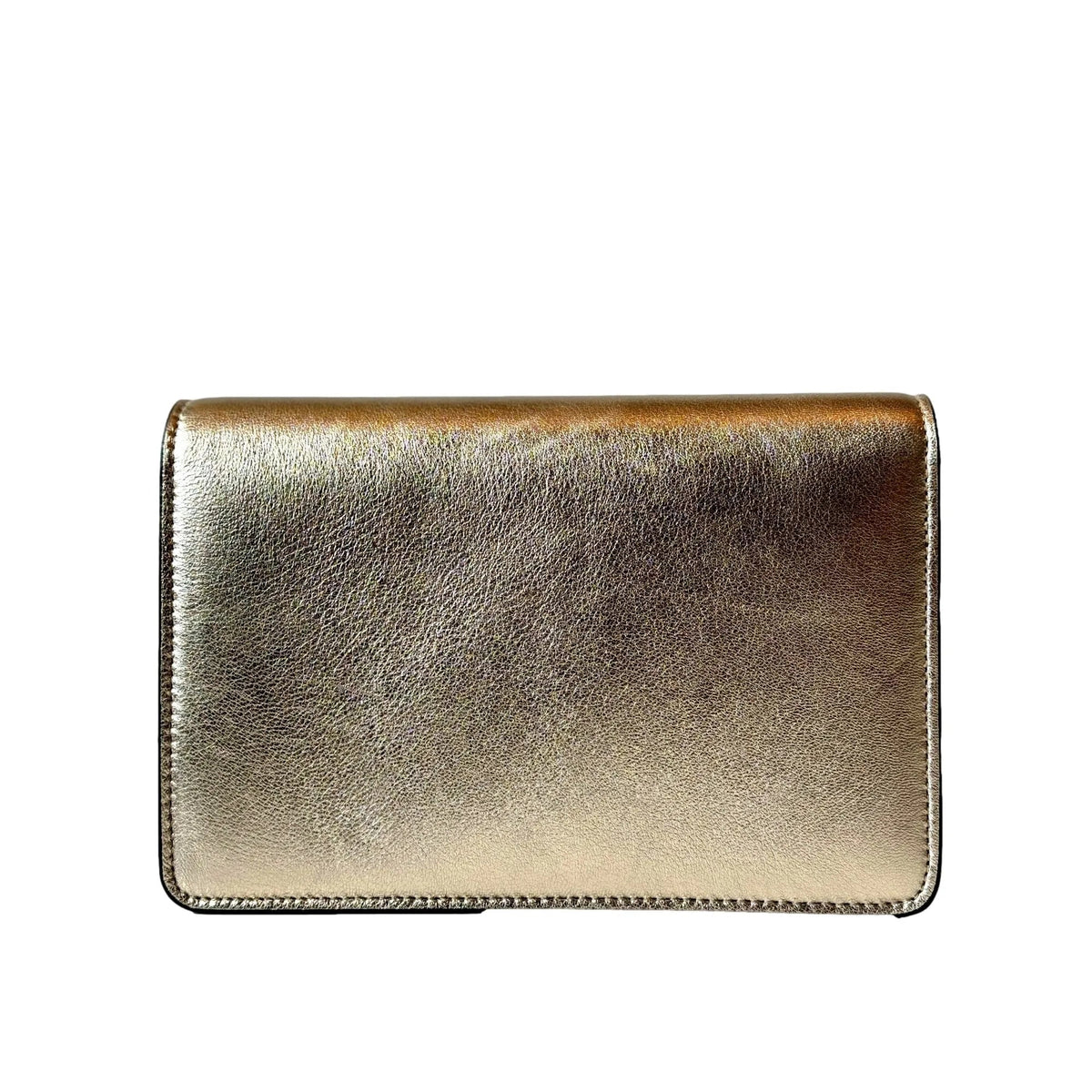 Jimmy Choo Kalina Crossbody Clutch Bag Crystal Logo Metallic Gold - Handbags - Clayton's Online Store