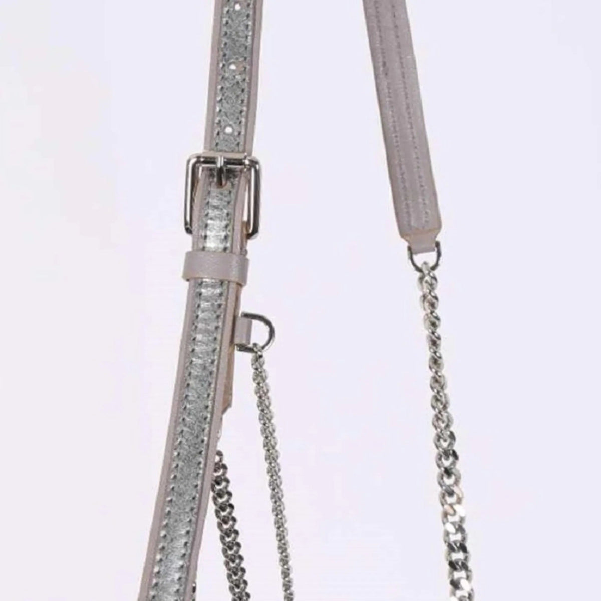 Jimmy Choo Metallic Silver Lockett Crossbody Shoulder Bag - Handbags - Clayton's Online Store