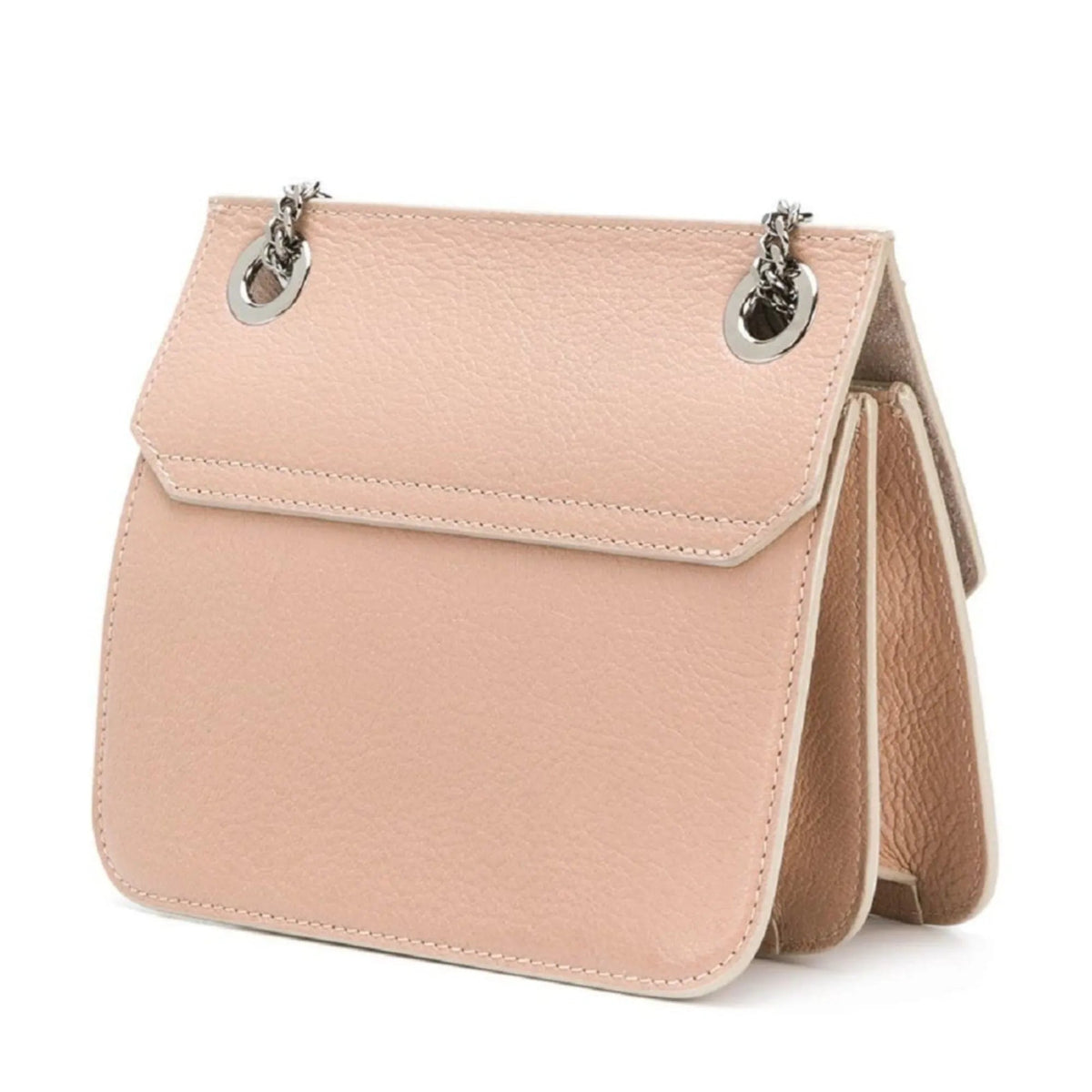 Jimmy Choo Mini Rebel Pink Crossbody Bag Silver Chain Strap Cross Body Bag - Handbags - Clayton's Online Store