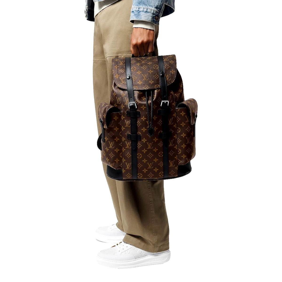 Louis Vuitton Christopher MM Monogram Macassar Canvas Backpack - Handbags - Clayton's Online Store