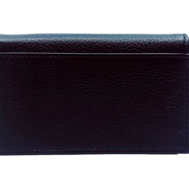 Prada Mens Saffiano Flap Card Holder Wallet Black - Wallets - Clayton's Online Store