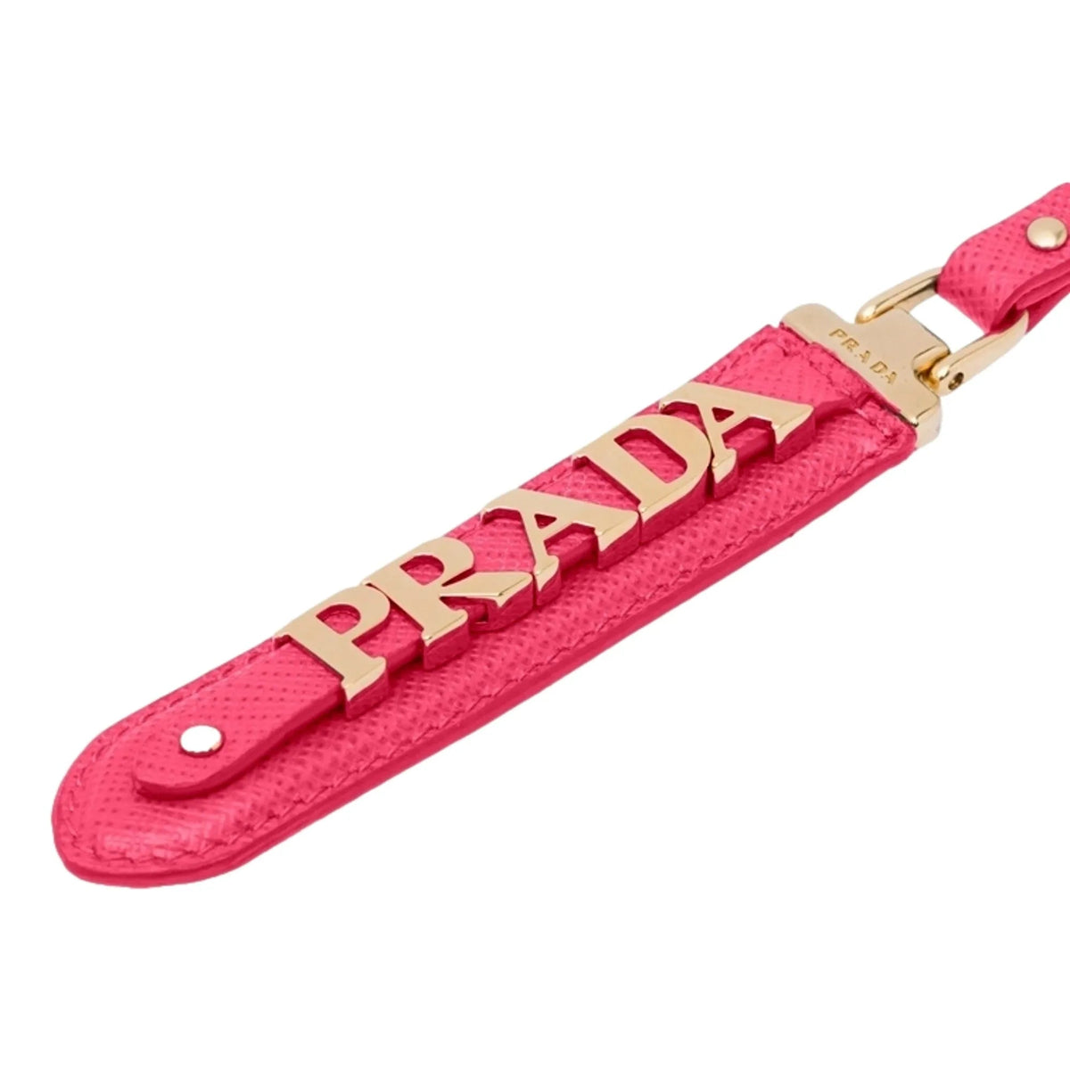 Prada Peony Saffiano Keychain Logo Lettering - Keychains - Clayton's Online Store