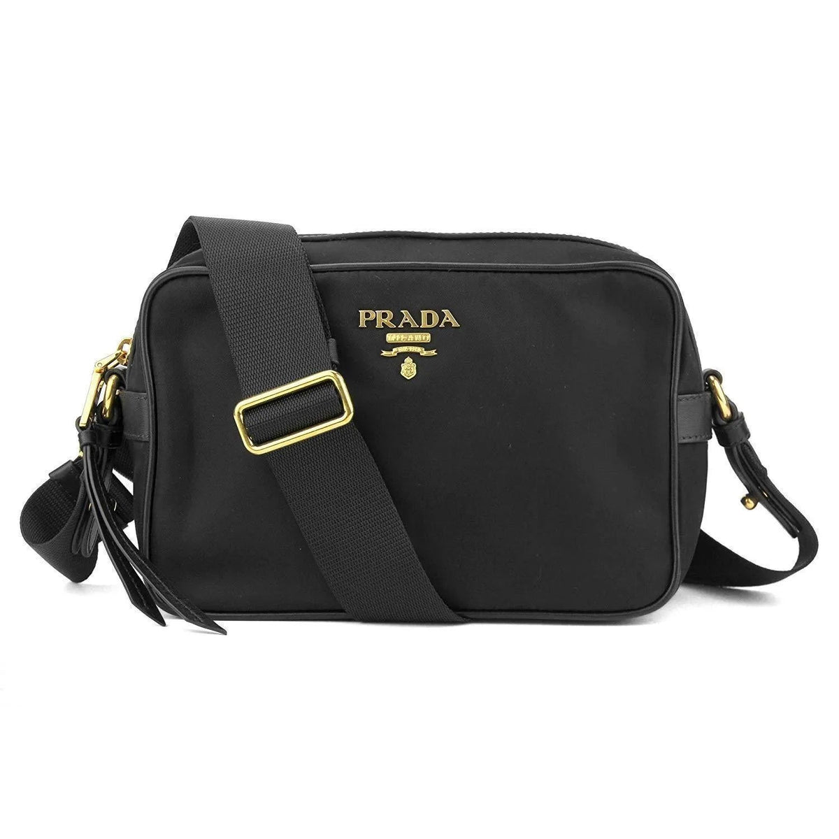 Prada Tessuto Nylon Black Camera Bag Crossbody - Handbags - Clayton's Online Store