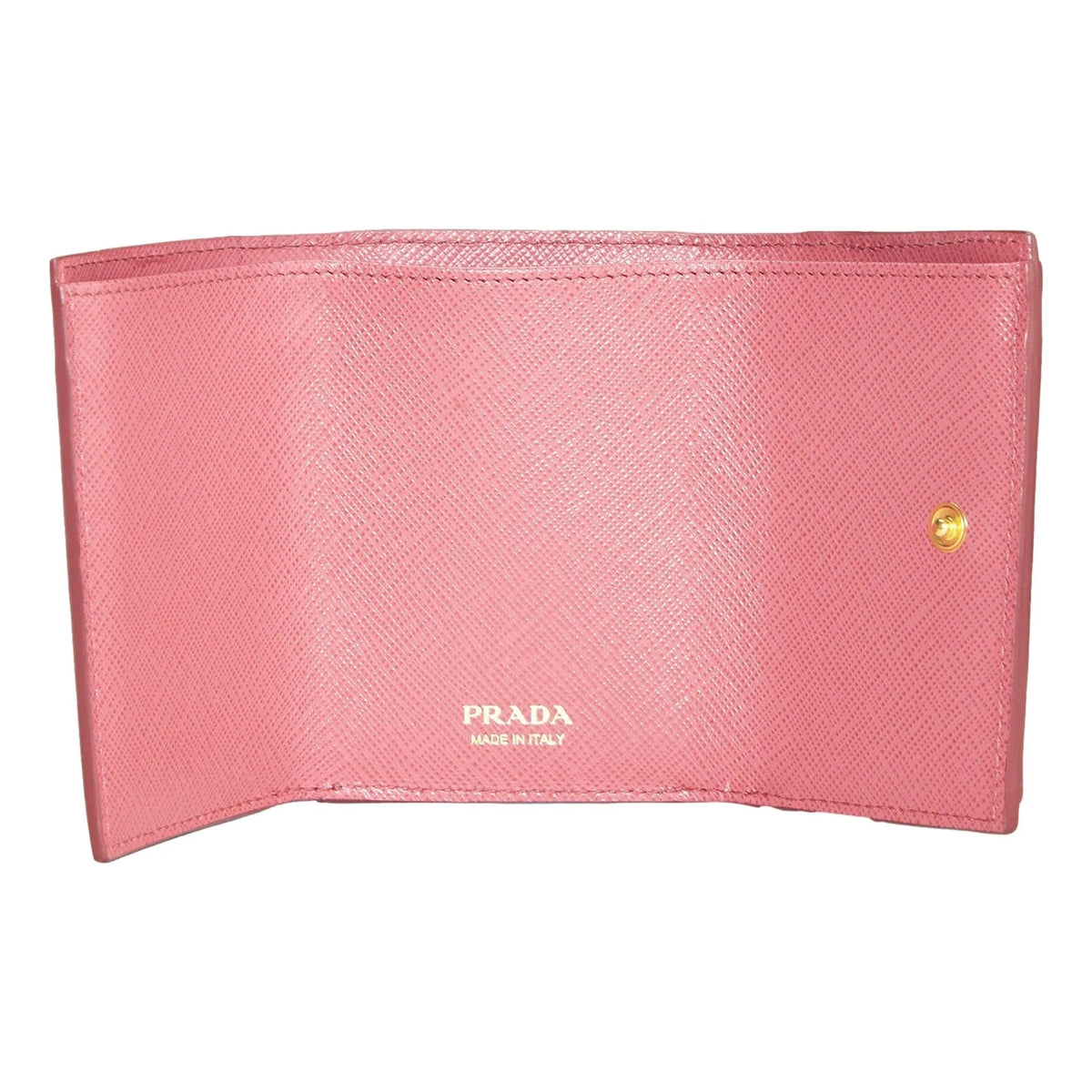 Prada Two - Toned Pink Tri - Fold Saffiano Wallet - Wallets - Clayton's Online Store