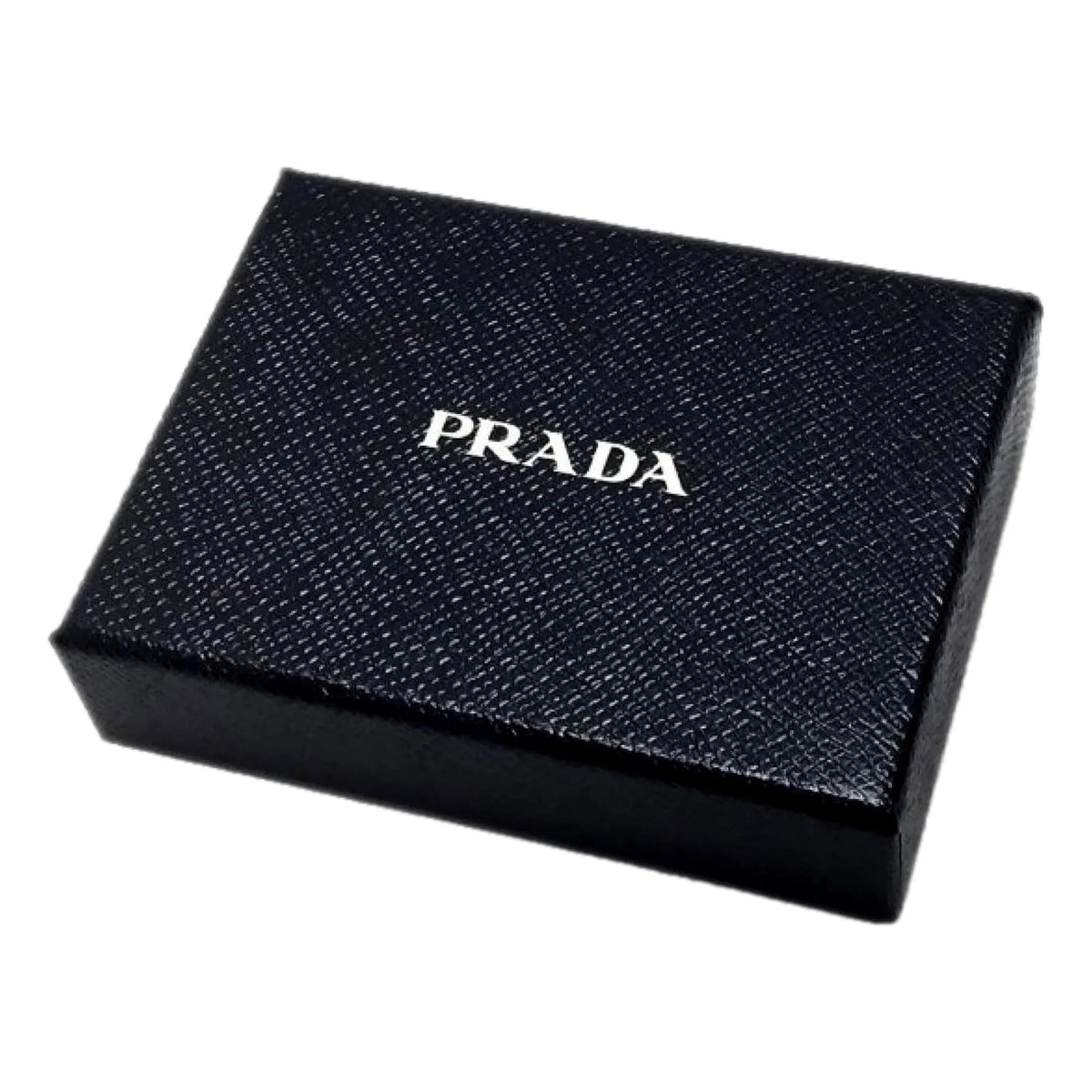 Prada Vitello Micro Grain Navy Blue Leather Triangle Logo Bifold Wallet - Wallets - Clayton's Online Store