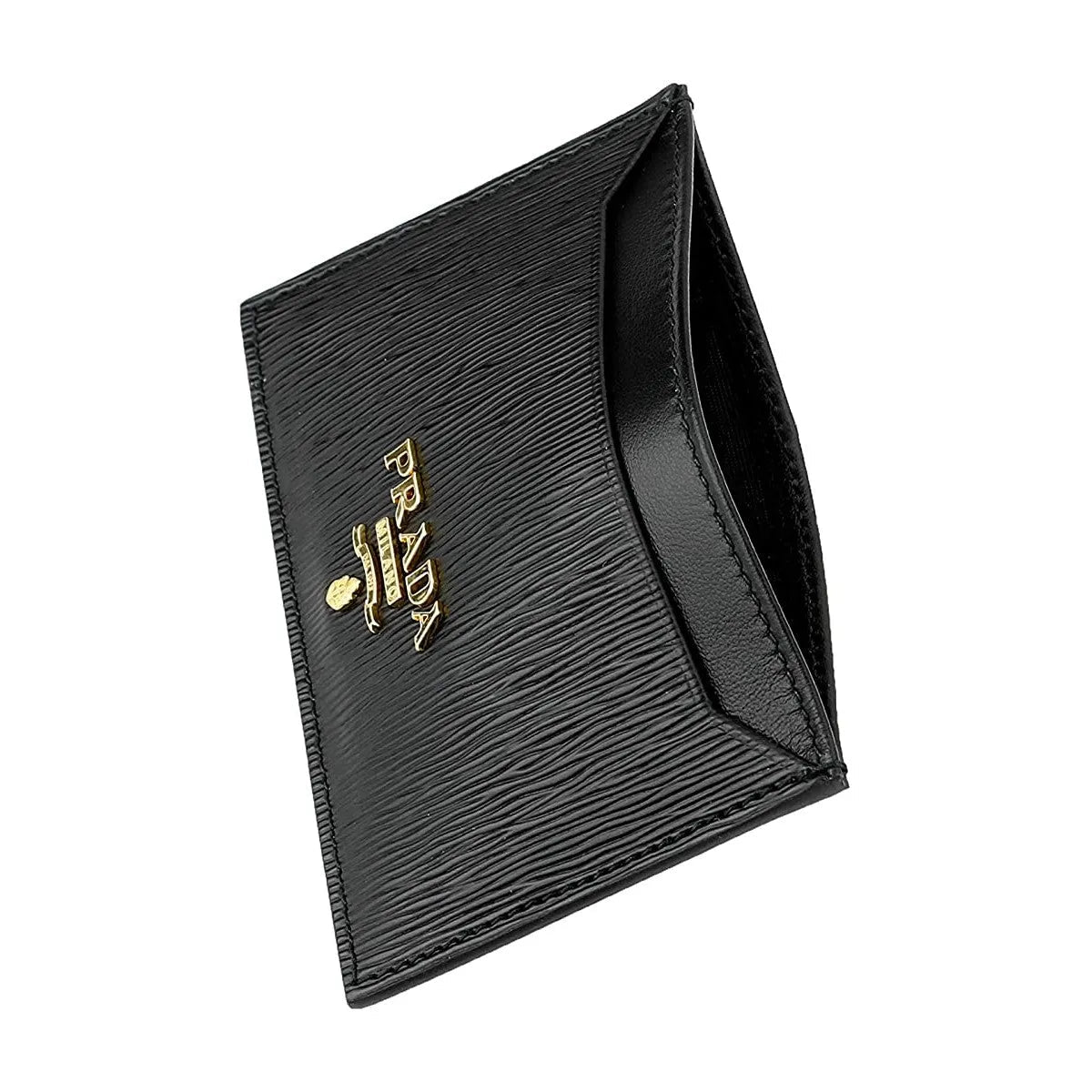 Prada Vitello Move Black Leather Small Card Holder Case Wallet - Wallets - Clayton's Online Store