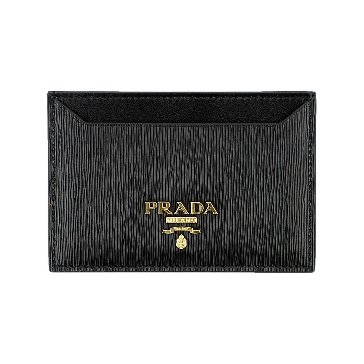 Prada Vitello Move Black Leather Small Card Holder Case Wallet - Wallets - Clayton's Online Store