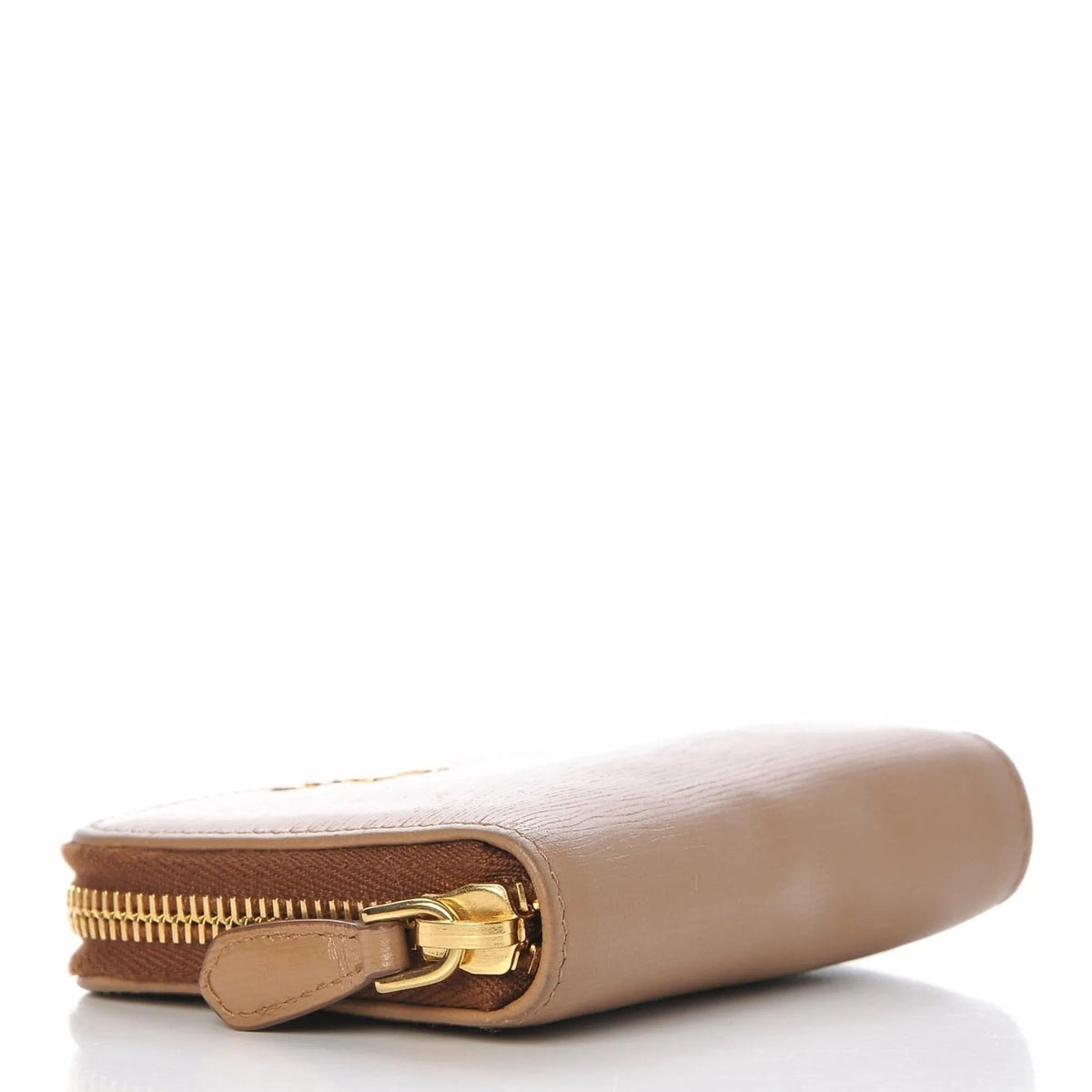 Prada Vitello Move Cipria Beige Leather Zip Around - Wallets - Clayton's Online Store