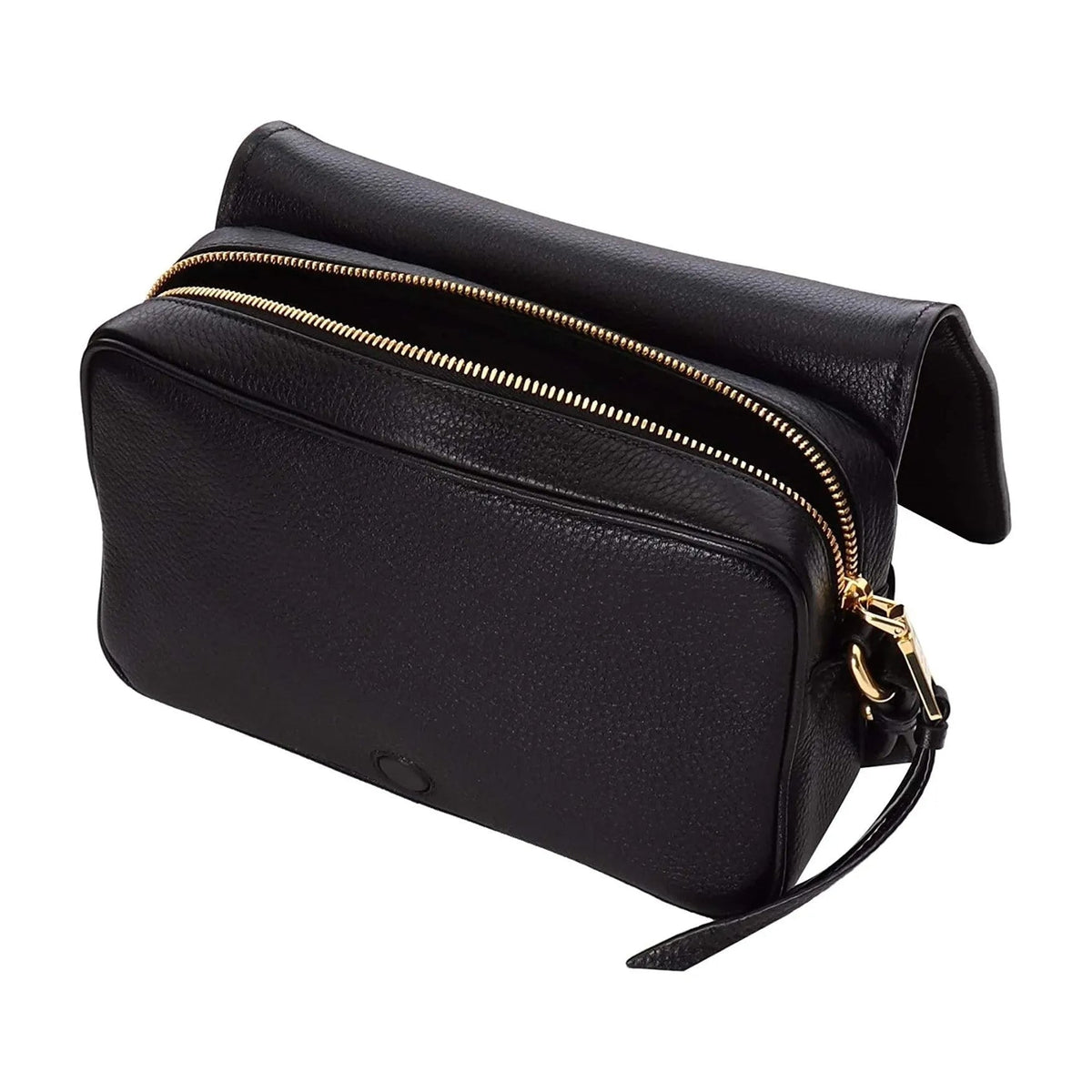 Prada Vitello Phenix Black Leather Flap Crossbody Bag - Handbags - Clayton's Online Store