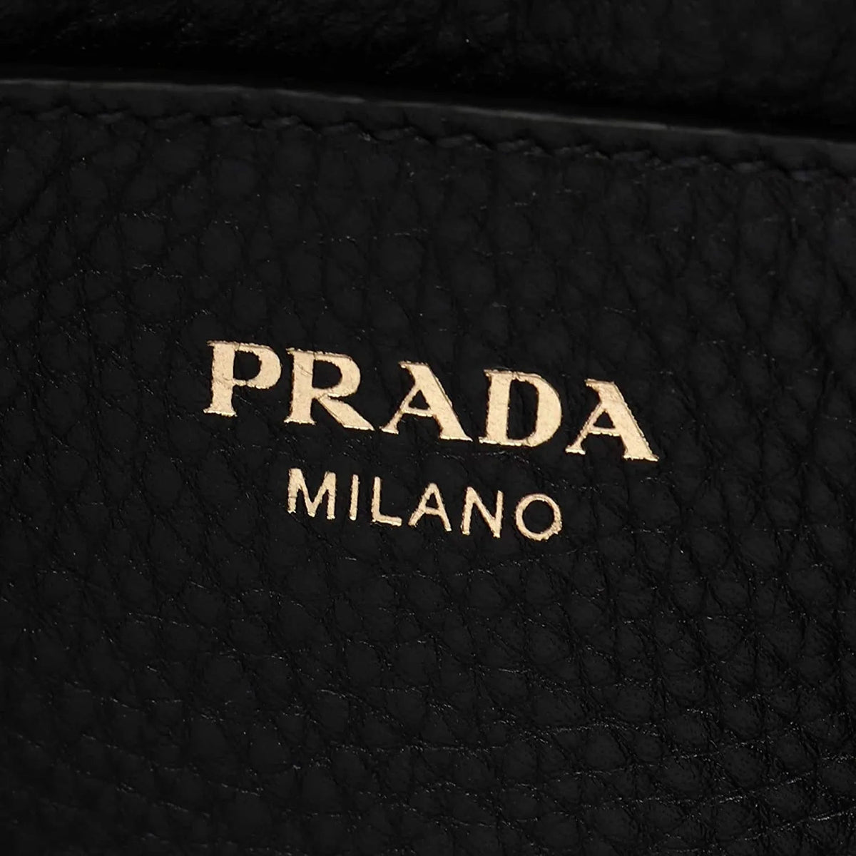 Prada Vitello Phenix Black Leather Flap Crossbody Bag - Handbags - Clayton's Online Store