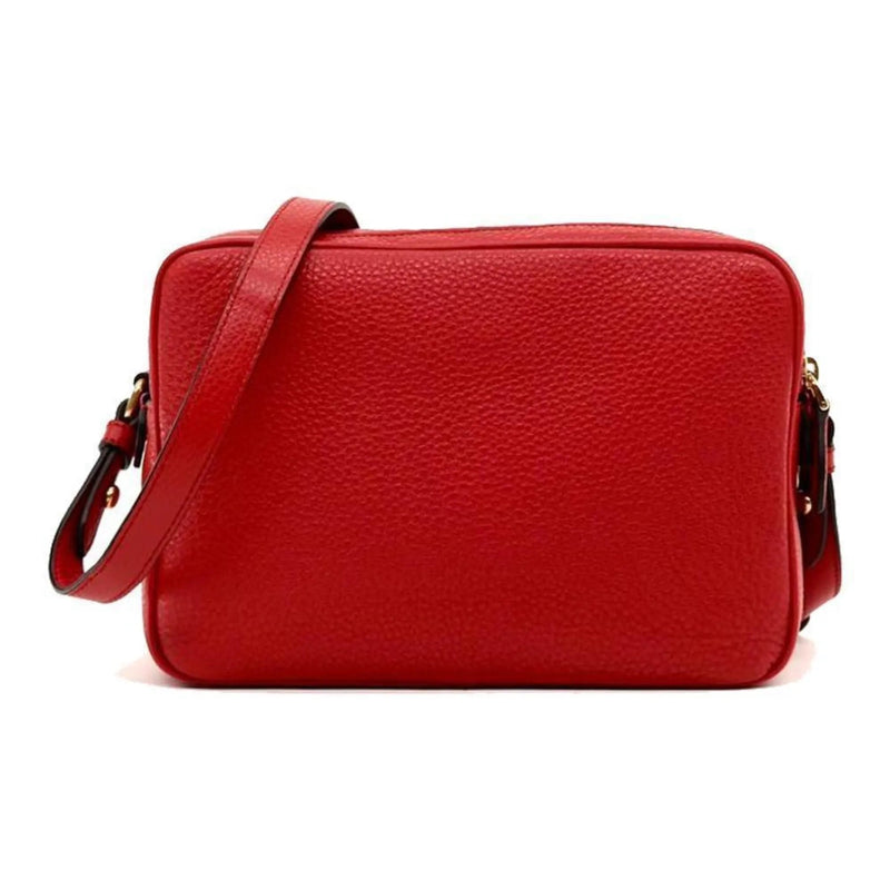 Prada Women's Red Vitello Phenix Leather Crossbody Handbag Small - Handbags - Clayton's Online Store