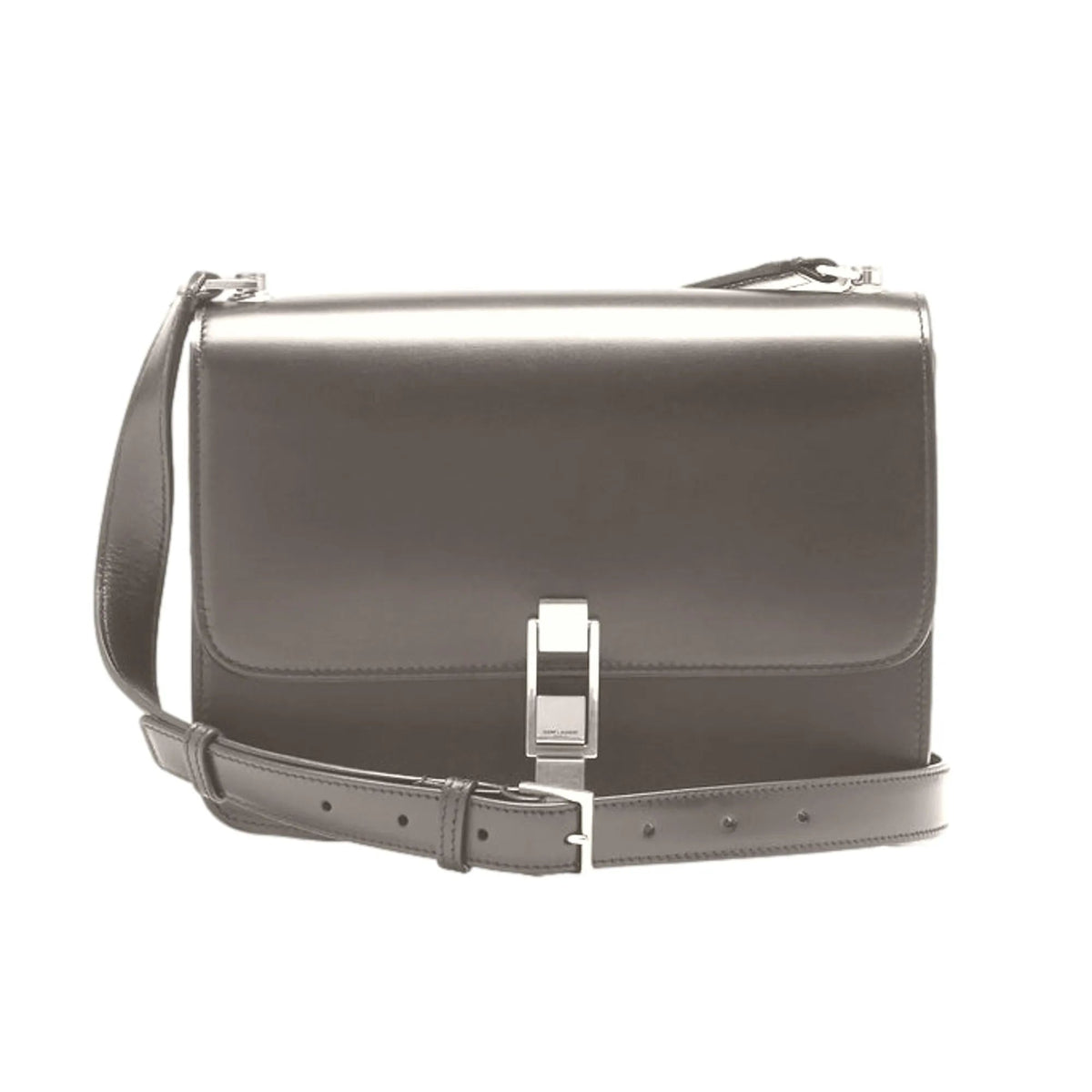 Saint Laurent Carre Taupe Ultra Soft Calf Leather Shoulder Bag - Handbags - Clayton's Online Store