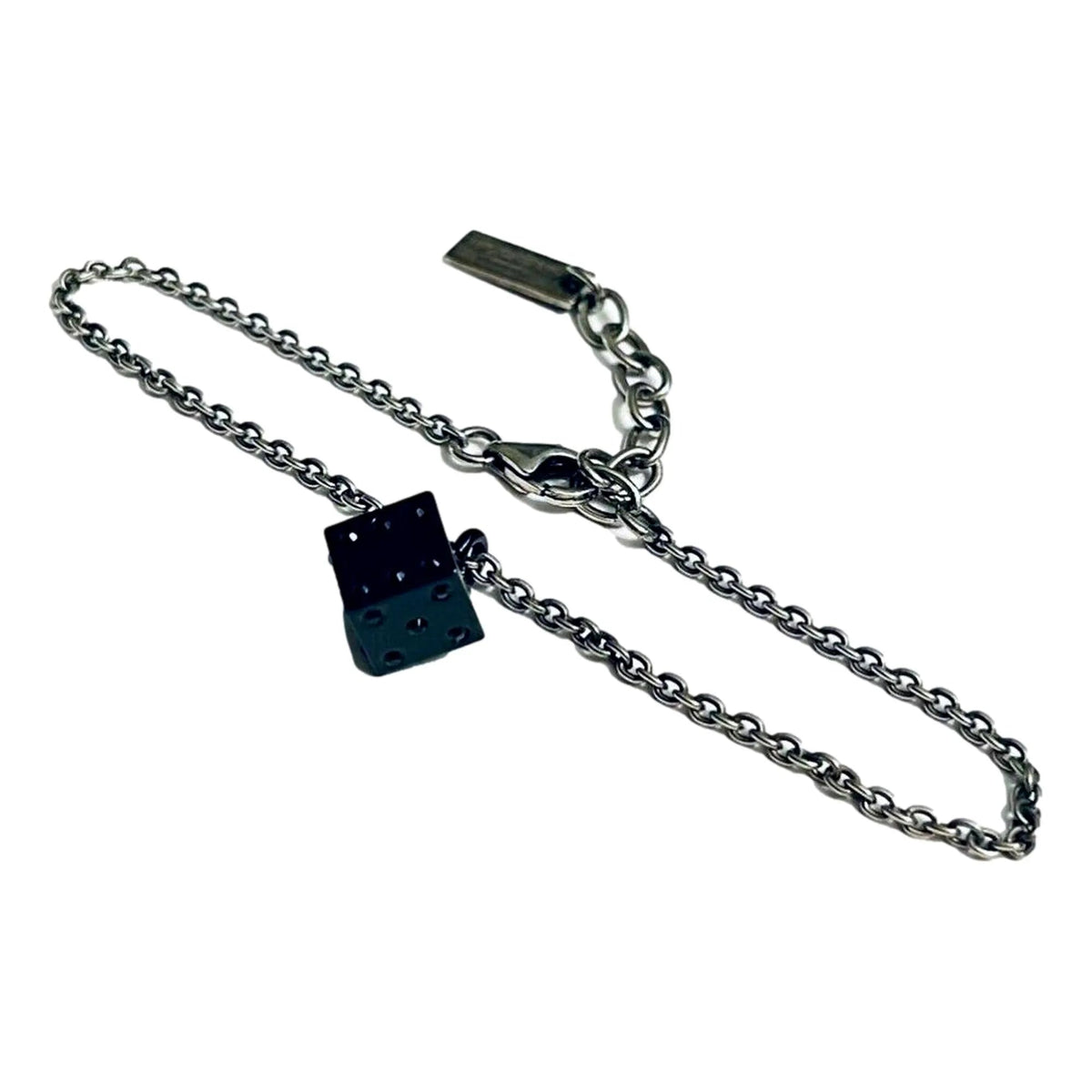 Saint Laurent Des Toile Viscose Radio Silver Black Chain Bracelet - Jewelry - Clayton's Online Store