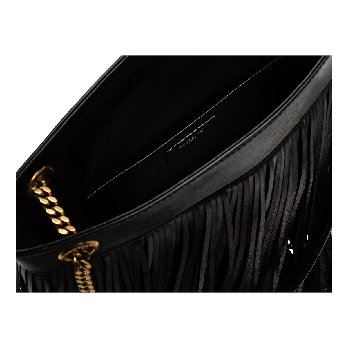 Saint Laurent Grace Black Tassel Leather Hobo Shoulder Bag - Handbags - Clayton's Online Store