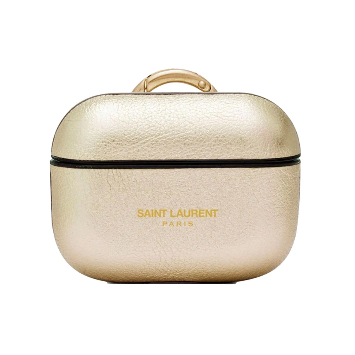 Saint Laurent Metallic Gold Leather Airpods Pro Case - Keychains - Clayton's Online Store