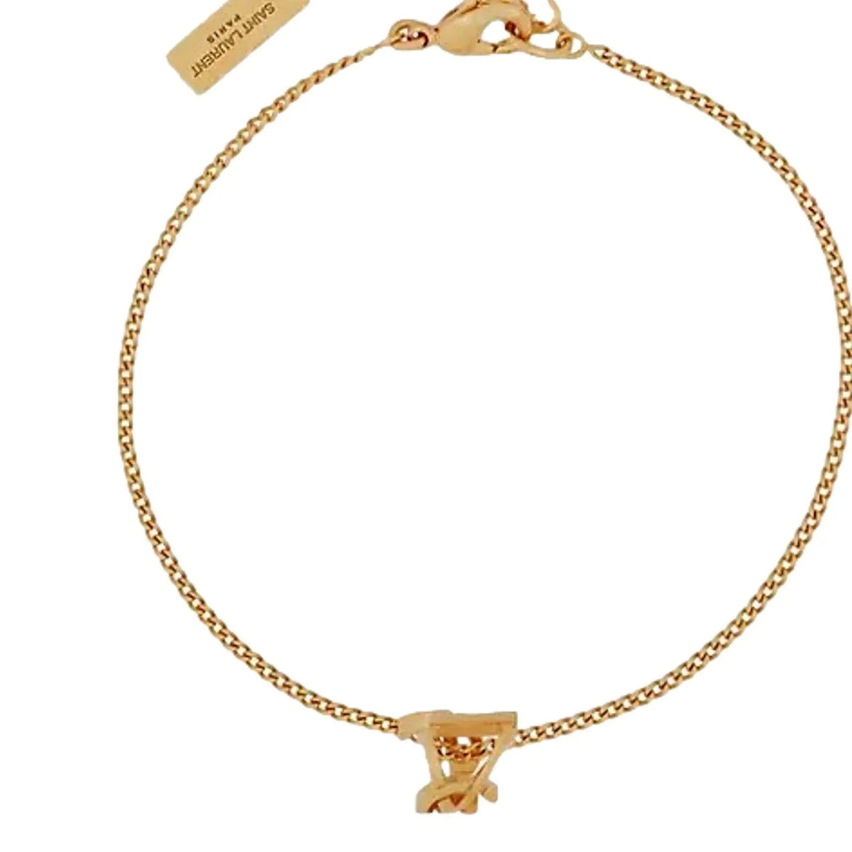 Saint Laurent Monogram Twist Gold Metal Chain Bracelet - Jewelry - Clayton's Online Store