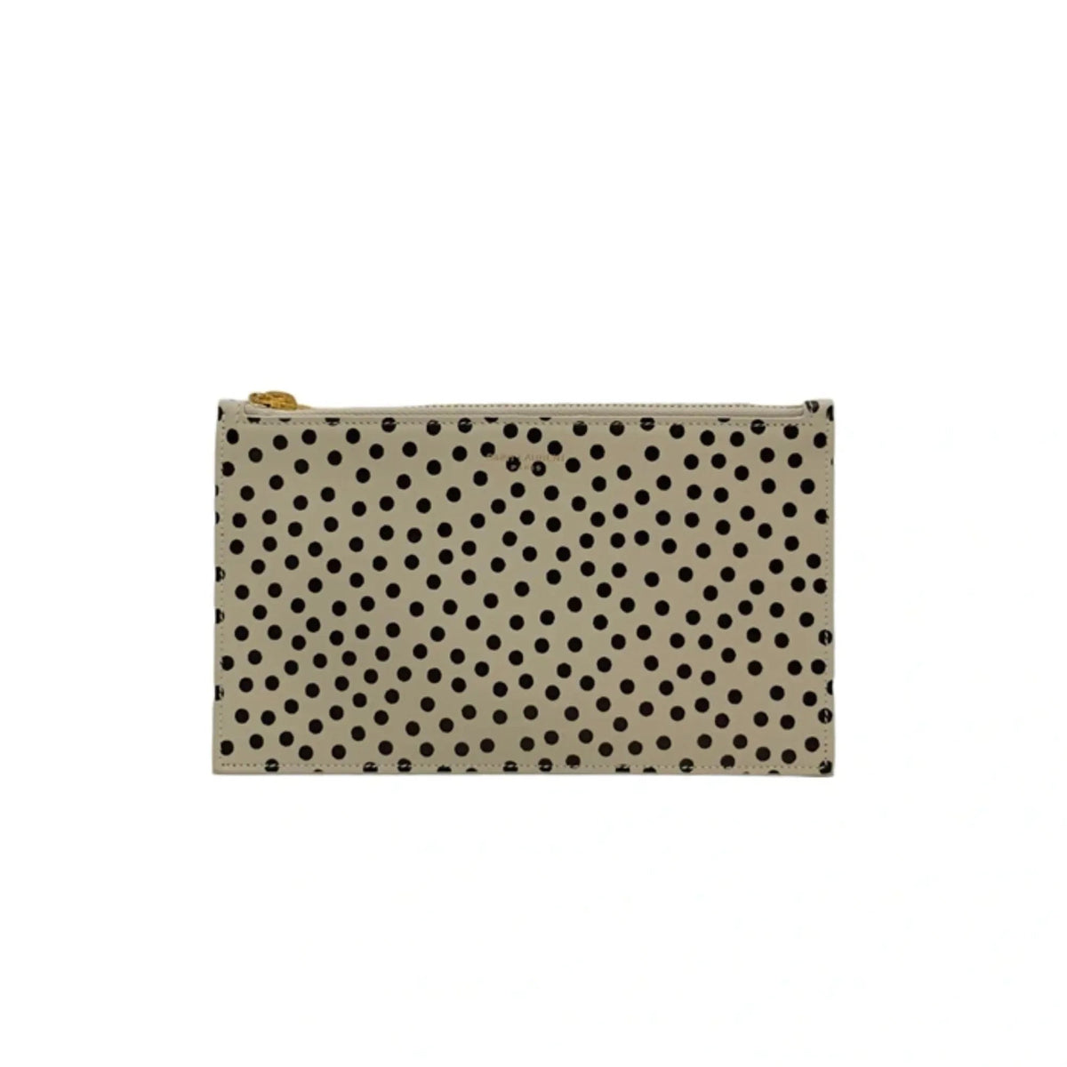 Saint Laurent Polka Dot Calfskin Leather Small Pouch - Handbags - Clayton's Online Store