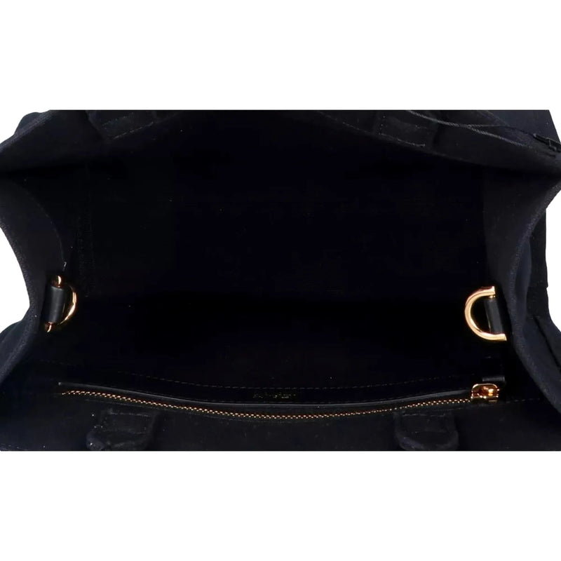 Versace Nero Canvas Studded Logo Totebag - Handbags - Clayton's Online Store