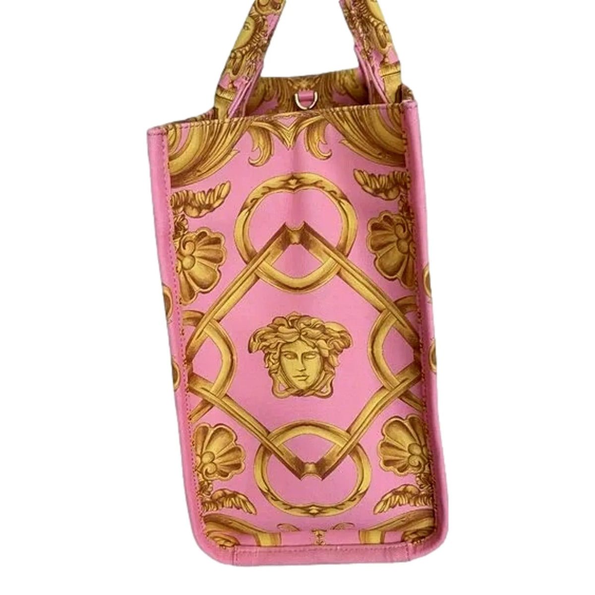 Versace Pastel Pink Signature Print Large Canvas Tote - Handbags - Clayton's Online Store